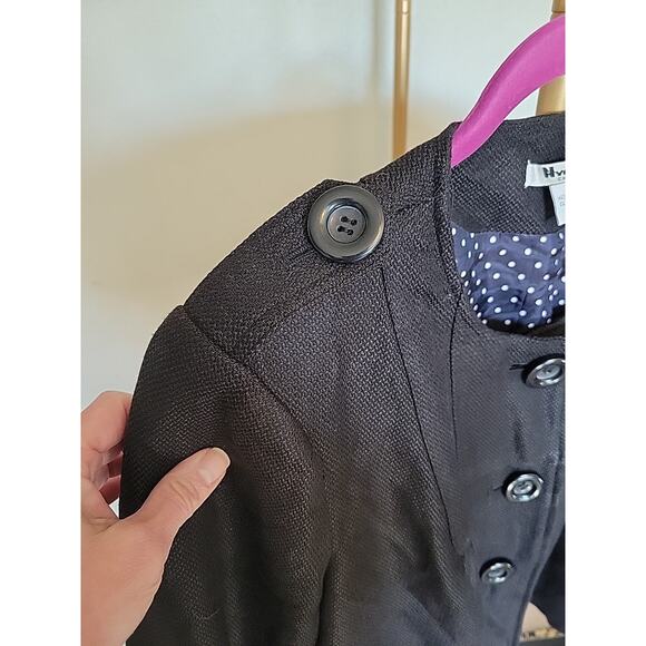 Nygard Collection Black Linen Blazer Jacket Women's 14 - Picture 6 of 12
